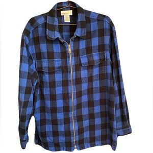 Jones New York Sport | Blue & Black Buffalo Plaid Shacket